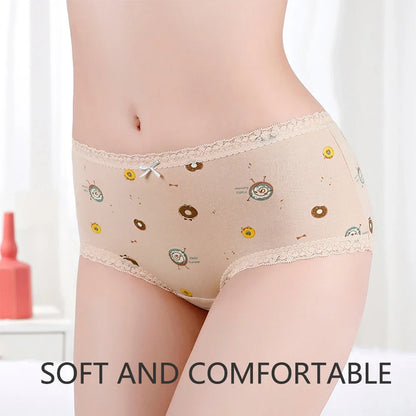 Slips courts en coton pour filles, pantalons physiologiques anti-fuite en dentelle, pour adolescents de 3 à 18 ans, nouvelle collection 2024