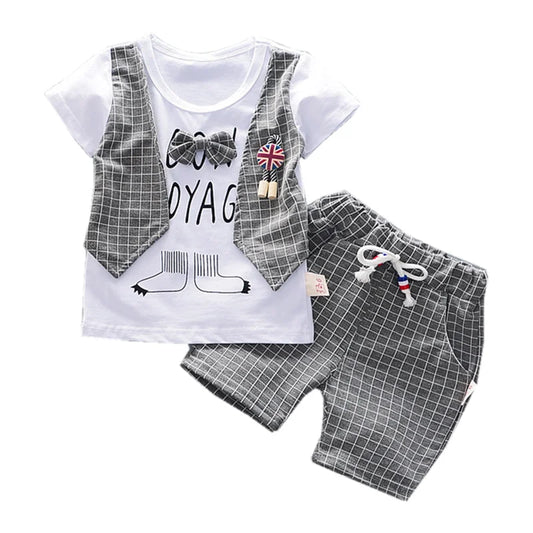 Ensemble Été Enfant – T-Shirt à Manches Courtes & Short Tendance