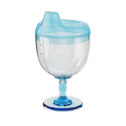 Novelty Wine Glass Shaped Sippy Cup with Lid 150ml Baby Learning Drinking Bottle Kids Toldder Nursing Bottle Infant Feeding Cups