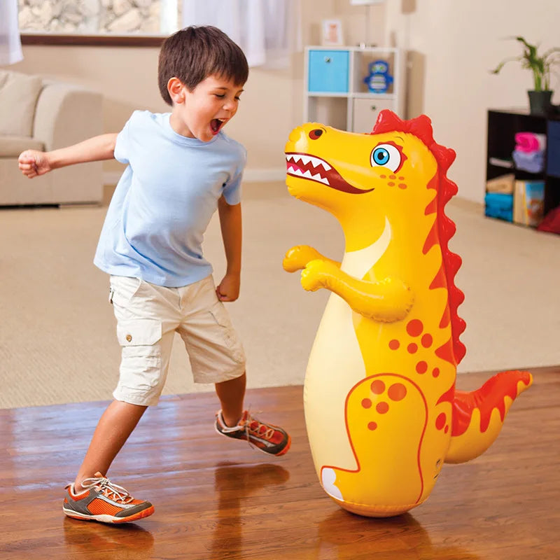 Dino Punch™ – Jouet dinosaure gonflable sur pied pour enfants et adultes | Jeu de boxe ludique et défouloir