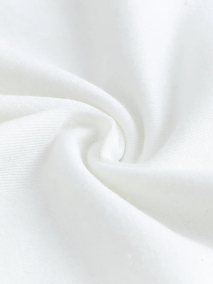 Ensemble Bébé Fille Blanc & Rouge – Haut Détails Cœur + Bas Assorti