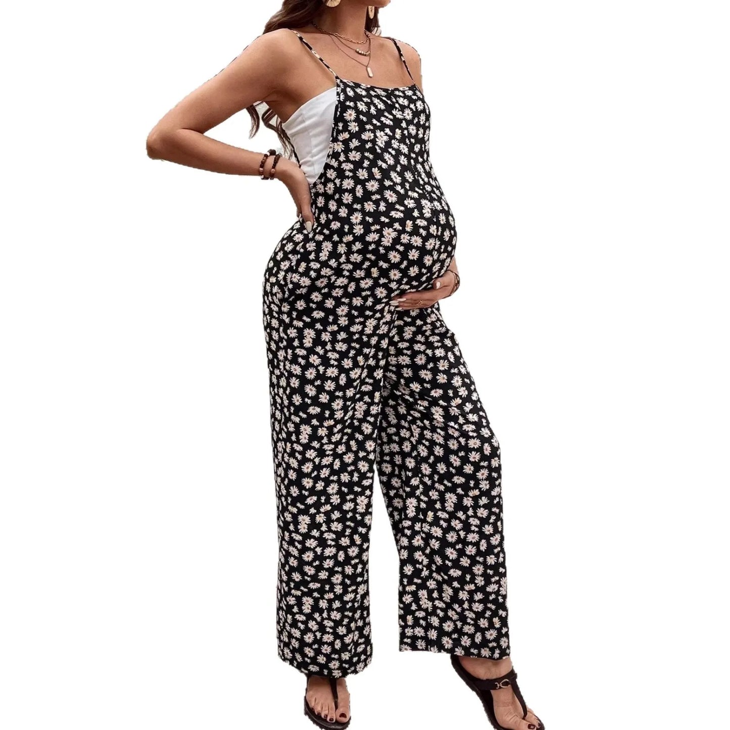 Combinaison de maternité bohème élégante – Tenue grossesse chic et confortable pour future maman