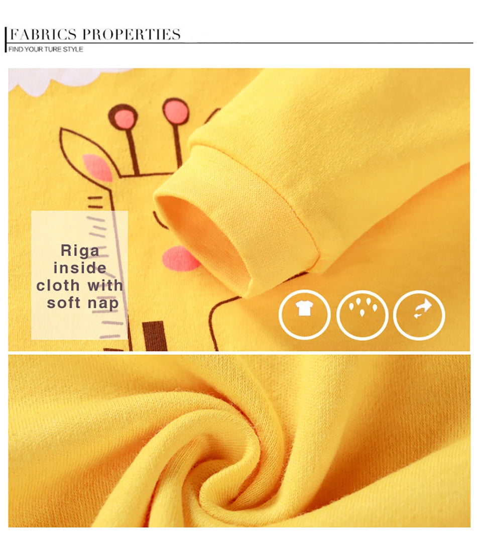 Ensemble pyjama bébé/enfant – Homewear doux – Motif cartoon – Confort quotidien