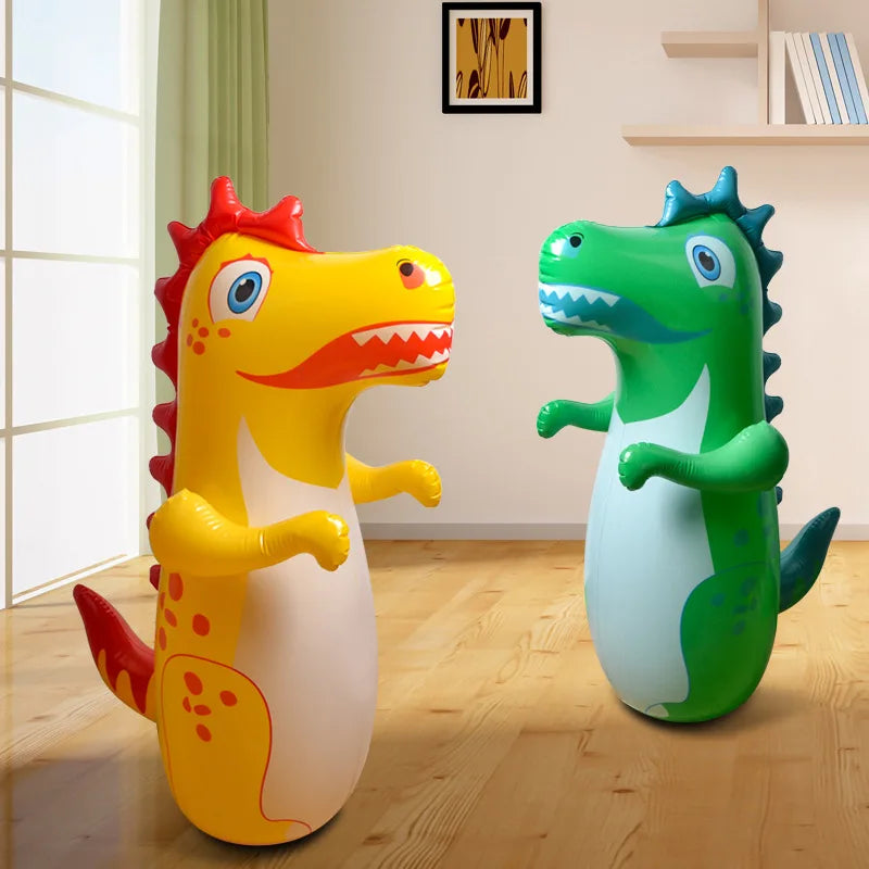 Dino Punch™ – Jouet dinosaure gonflable sur pied pour enfants et adultes | Jeu de boxe ludique et défouloir