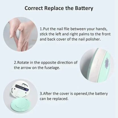 Kit manucure bébé électrique – Lime douce & sécuritaire – Pour nouveau-nés et bébés