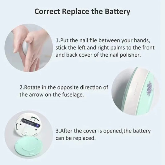 Kit manucure bébé électrique – Lime douce & sécuritaire – Pour nouveau-nés et bébés