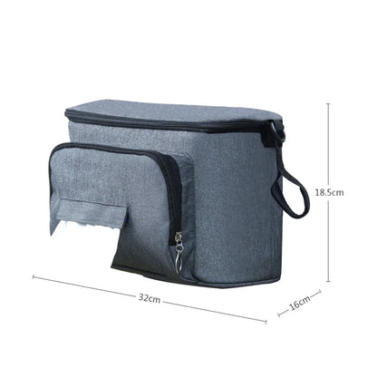 Sac à Couches pour Poussette Bébé – Organisateur Étanche Multifonction pour Sorties