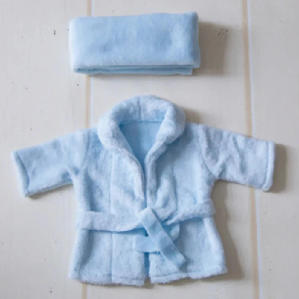 Ensemble Photo Nouveau-Né – Peignoir et Écharpe pour Bébé (0-1 mois)