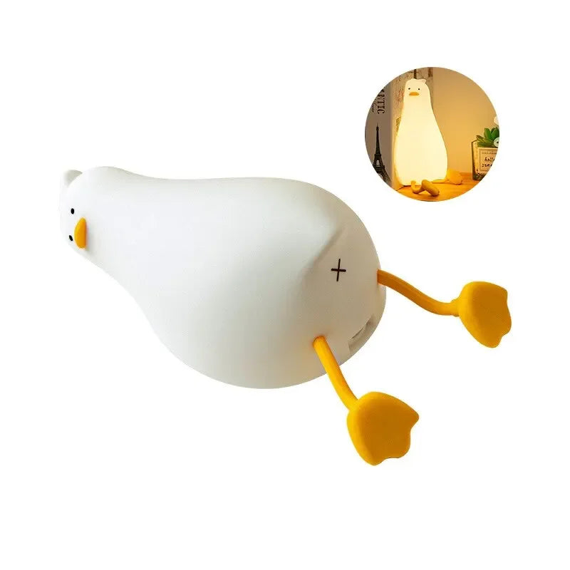 Veilleuse Canard Bébé Tactile Rechargeable – Lumière Apaisante Nuit