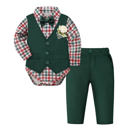 Tenue de baptême pour bébé garçon, ensemble de costume de baptême pour première église de pâques, vêtements cadeaux formels pour fête d'anniversaire et de mariage