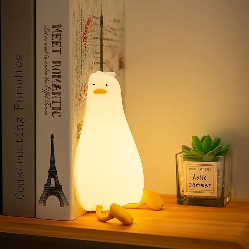 Veilleuse Canard Bébé Tactile Rechargeable – Lumière Apaisante Nuit