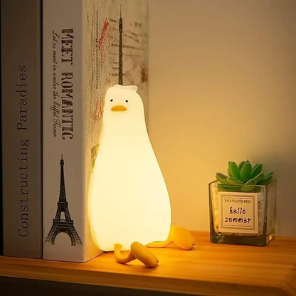Veilleuse Canard Bébé Tactile Rechargeable – Lumière Apaisante Nuit