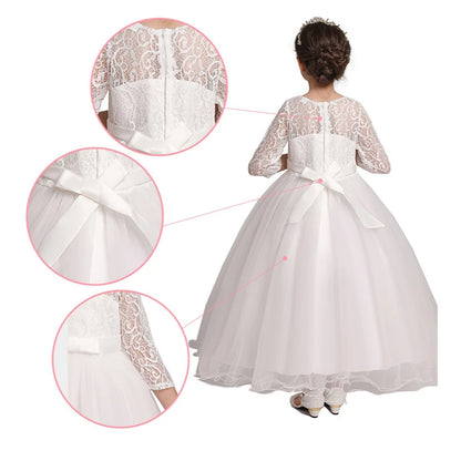 Robe Princesse Fille Élégante – Robe de Cérémonie & Fête pour Enfant
