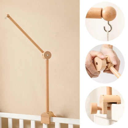 Mobile Musical Bébé en Bois – Doux, Apaisant & Naturel