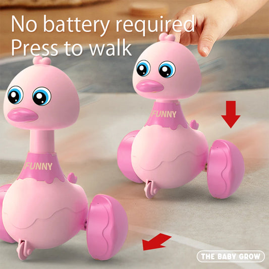 Jouet Éducatif Canard à Inertie – Véhicule à Presser pour l’Éveil des Tout-Petits