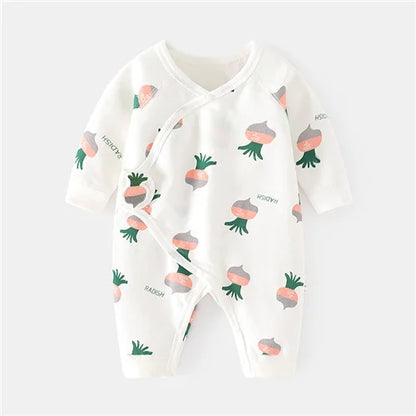 Barboteuse Douce Rêverie™ – Combinaison Bébé en Coton Confort (0–6 mois)
