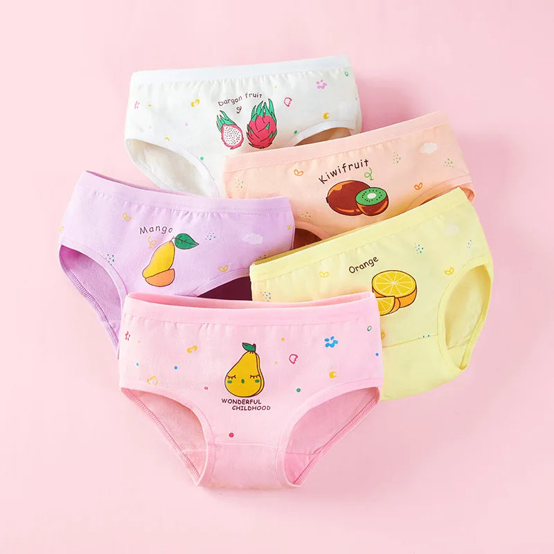 Lot de 4 Culottes Fille en Coton Doux – Confort Petit Trésor