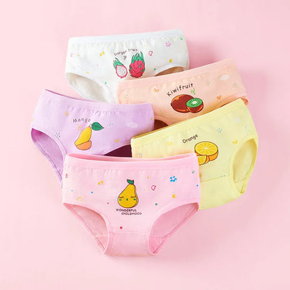 Lot de 4 Culottes Fille en Coton Doux – Confort Petit Trésor