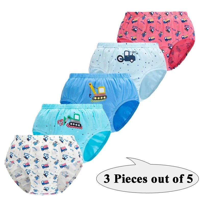 Lot de 3 Culottes Garçon en Coton Doux – Confort Petit Trésor