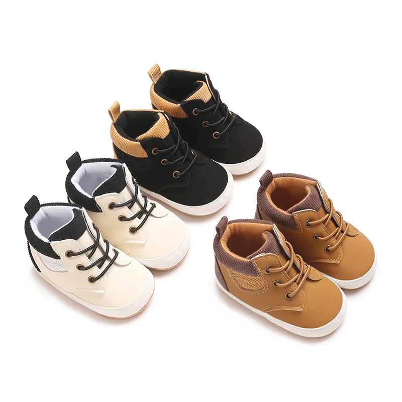 Chaussures montantes bébé antidérapantes – Souples, confortables & stylées