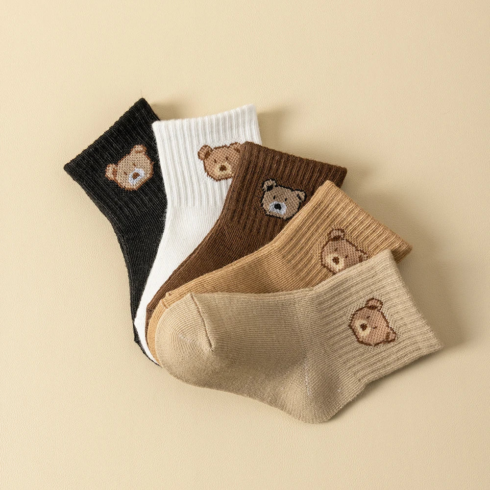 Lot de 5 paires de chaussettes bébé – Douces, respirantes et confortables | Toutes saisons