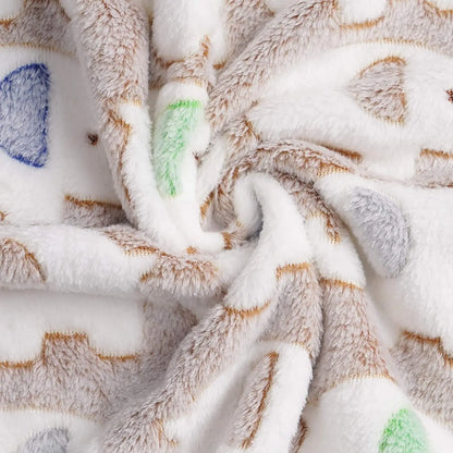 Cute Elephant Baby Blanket Newborn Swaddle Wrap Bedding Soft Warm Infant Quilt Coral Velvet Stroller Cover Babies Accessories