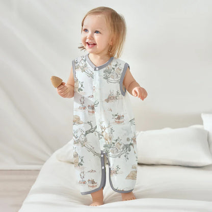 Gigoteuse bébé en mousseline de coton – Sac de nuit respirant (printemps / été)