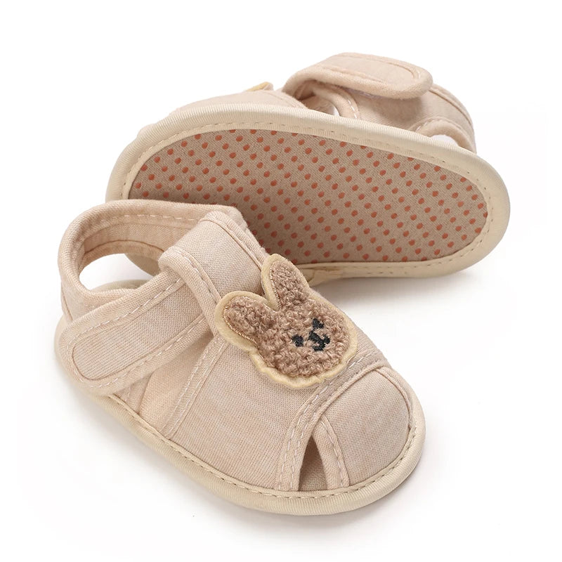 Sandales Bébé Premiers Pas – Semelle Souple & Motifs Animés (0–18 Mois)