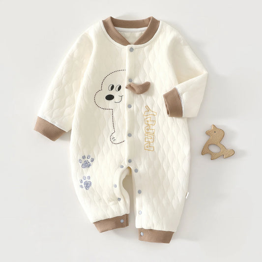 Combinaison Bébé Douillette en Coton – Chaleur & Confort pour Nouveau-né