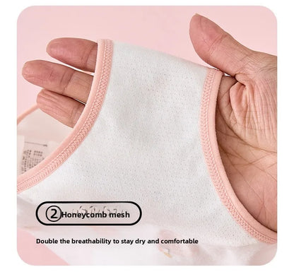 Lot de 4 Sous-Vêtements Bébé Fille en Coton Doux – Confort Petit Trésor