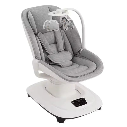 Chaise apaisante électrique connectée pour bébé – Transat à bascule de luxe avec application mobile (0–36 mois)