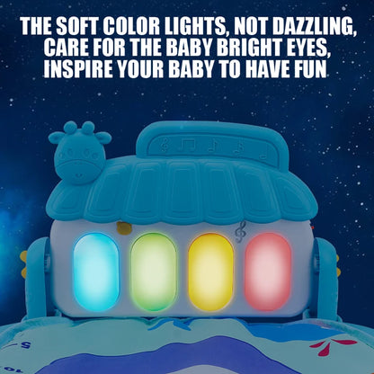 Tapis d’Éveil Musical pour Bébé – Piano Lumineux & Jeux Sensoriels