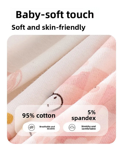 Lot de 4 Sous-Vêtements Bébé Fille en Coton Doux – Confort Petit Trésor