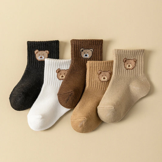 Lot de 5 paires de chaussettes bébé – Douces, respirantes et confortables | Toutes saisons