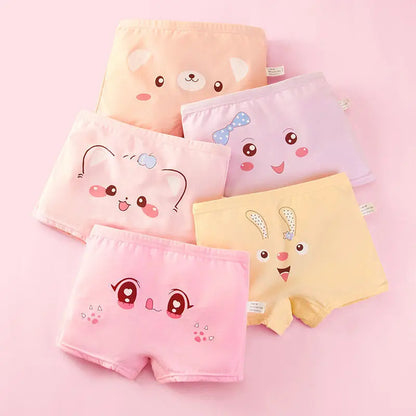 Lot de 4 Culottes Fille en Coton Doux – Confort Petit Trésor
