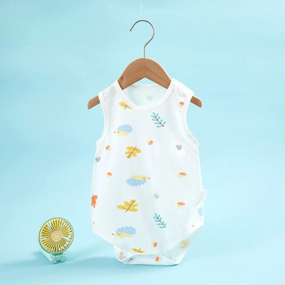 Barboteuse Bébé Coton Doux – Combinaison Été Sans Manches
