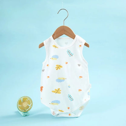 Barboteuse Bébé Coton Doux – Combinaison Été Sans Manches