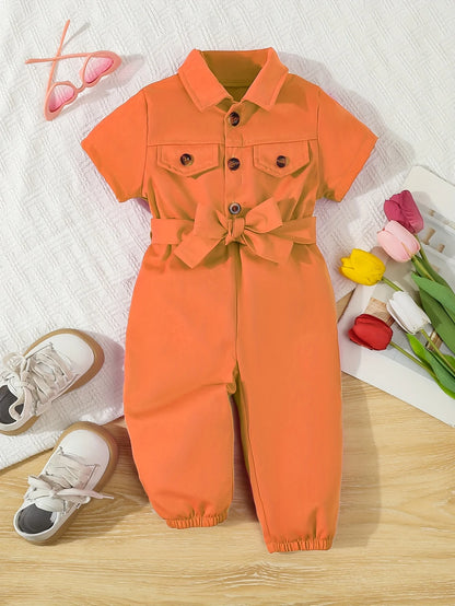 Combinaison Bébé Fille Rose Fuchsia – Look Tendance