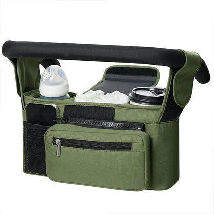 Sac Organisateur de Poussette Bébé – Grande Capacité avec Porte-Biberon et Poches Multifonctions