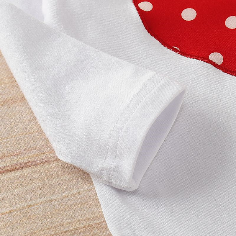 Ensemble Bébé Fille 3 Pièces – Romper Cœur, Pantalon & Bandeau en Coton Doux