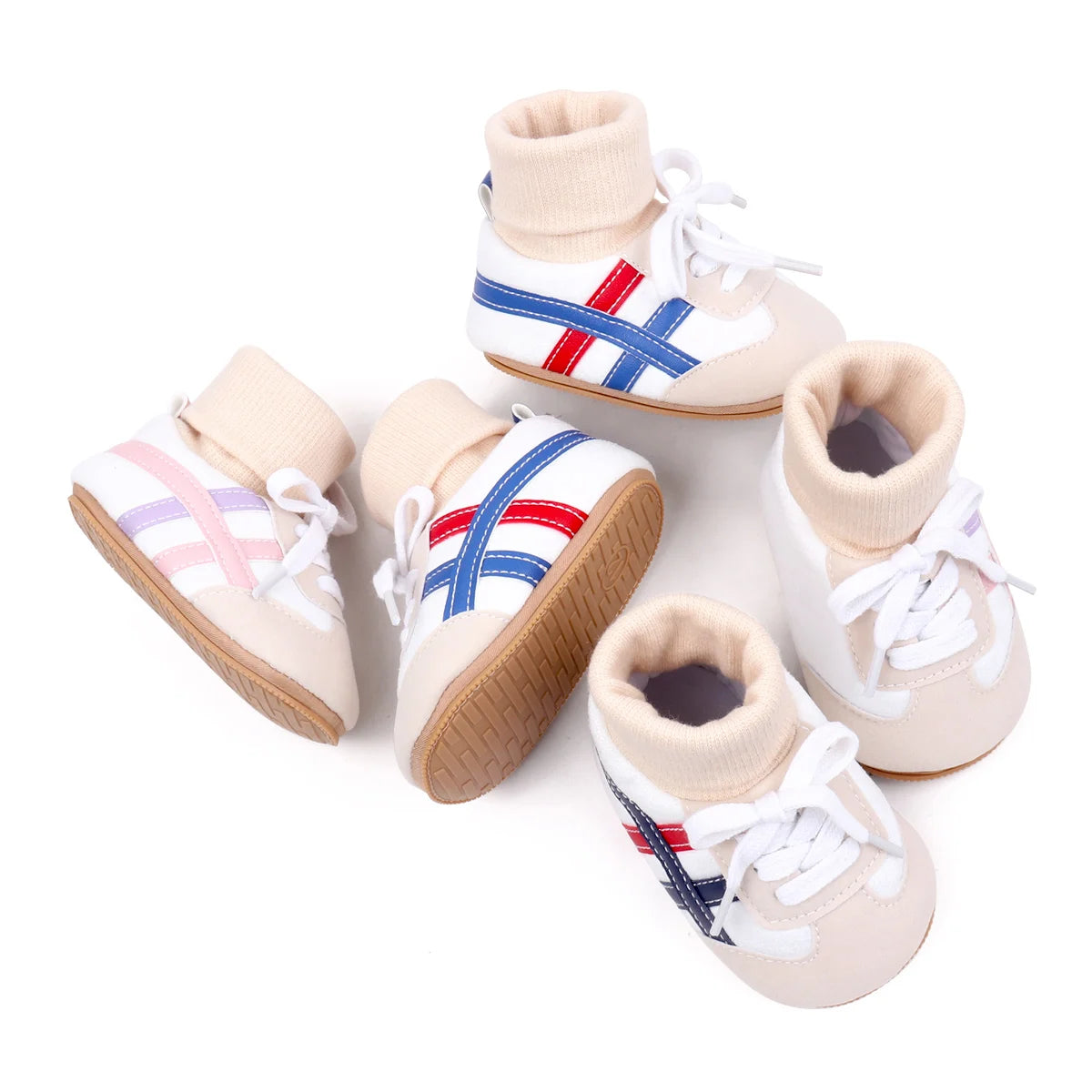 Chaussures Premiers Pas Bébé – Chaussettes Antidérapantes Automne/Hiver (0-18 mois)
