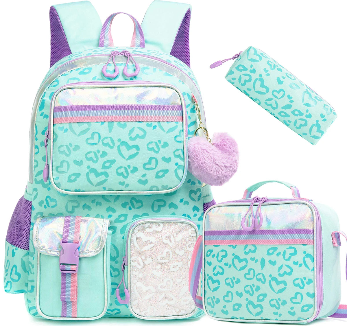 Sac à dos scolaire Meetbelfy pour filles – Cartable esthétique style preppy, sac à livres léger pour école primaire