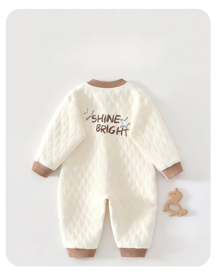 Combinaison Bébé Douillette en Coton – Chaleur & Confort pour Nouveau-né