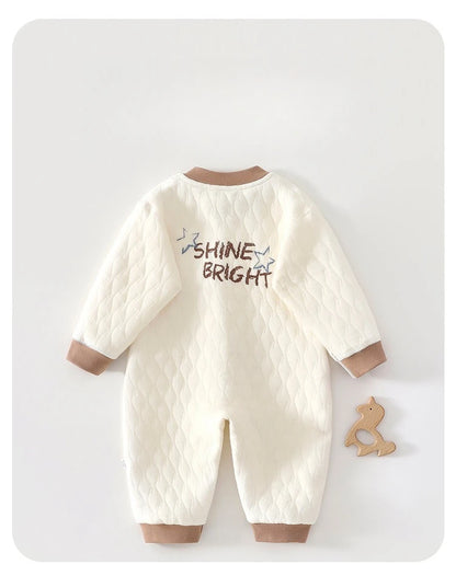 Combinaison Bébé Douillette en Coton – Chaleur & Confort pour Nouveau-né
