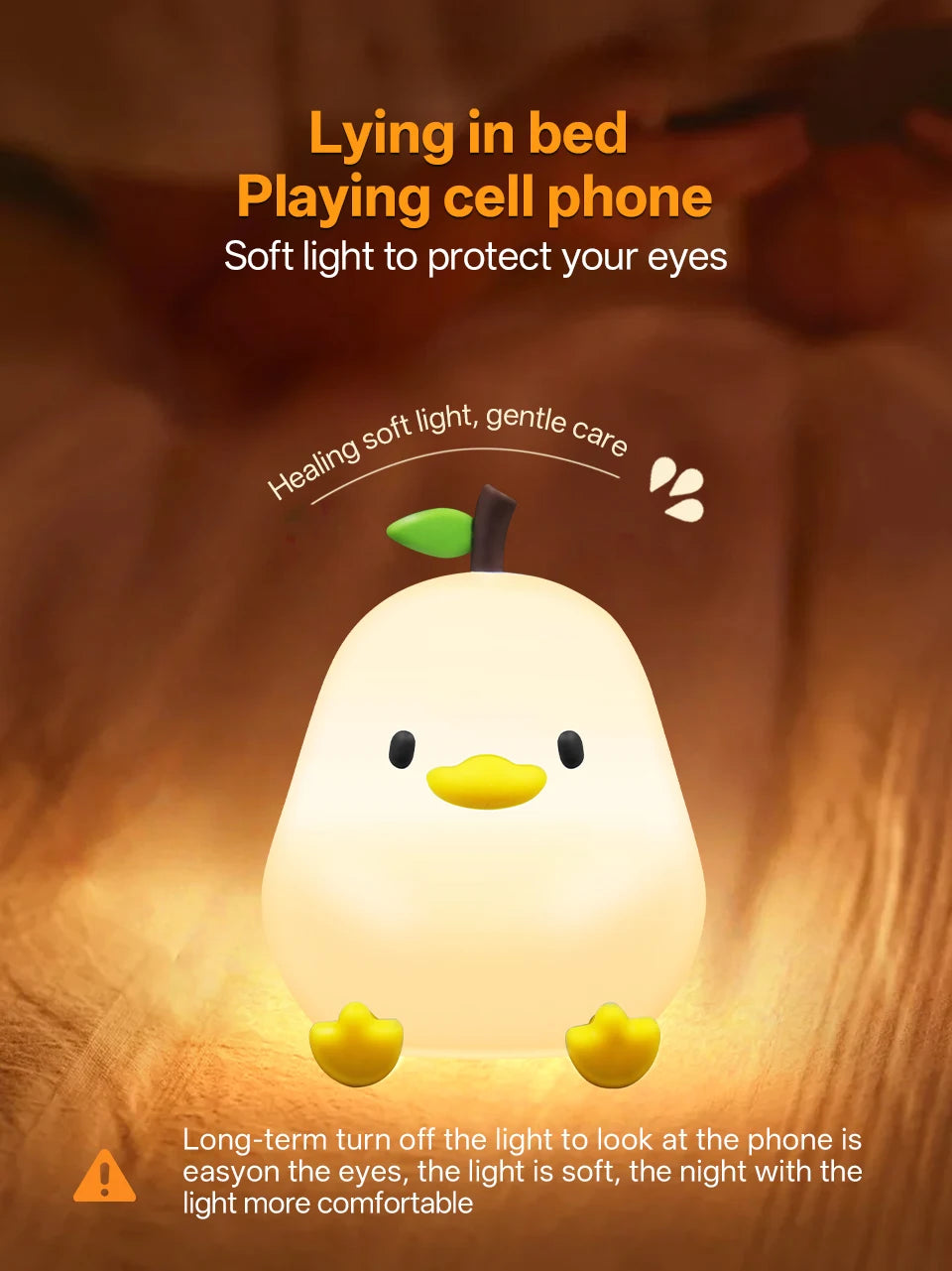 Veilleuse LED RGB Rechargable – Animaux Mignons (Tactile)