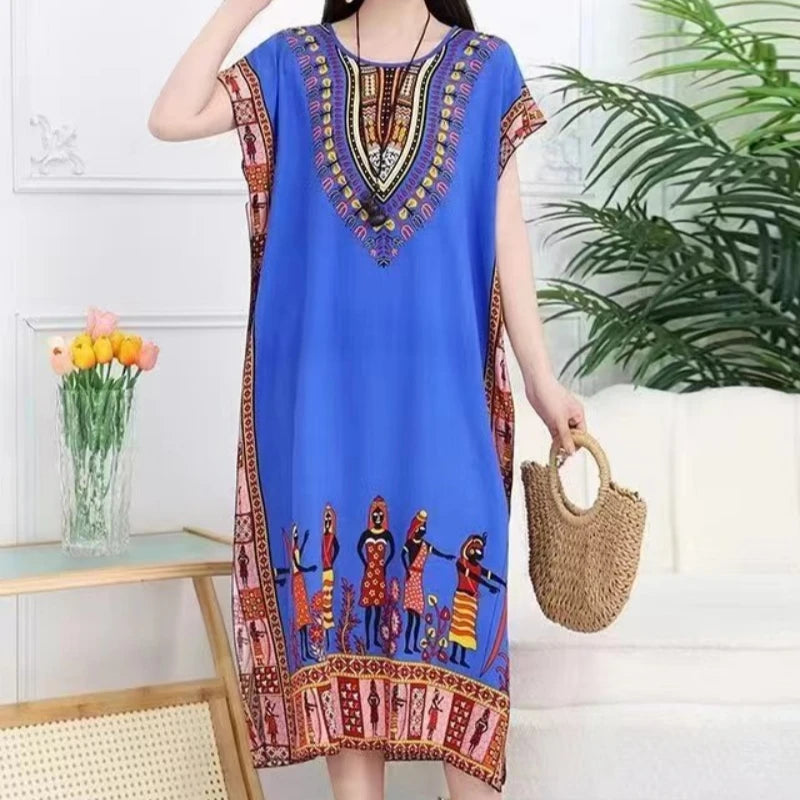 Robe de maternité bohème chic – Confort & élégance