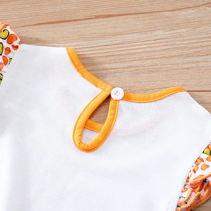 Barboteuse Bébé Été – Petit Cerf Magique (0–12 mois)