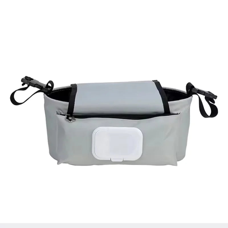 Sac de poussette pour bébé, sac à couches pour maman, grande capacité, organisateur de poussette, porte-gobelet, biberon, accessoires de poussette, sac suspendu