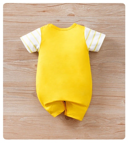 Combinaison Bébé Jaune – Motif Petit Chien Mignon