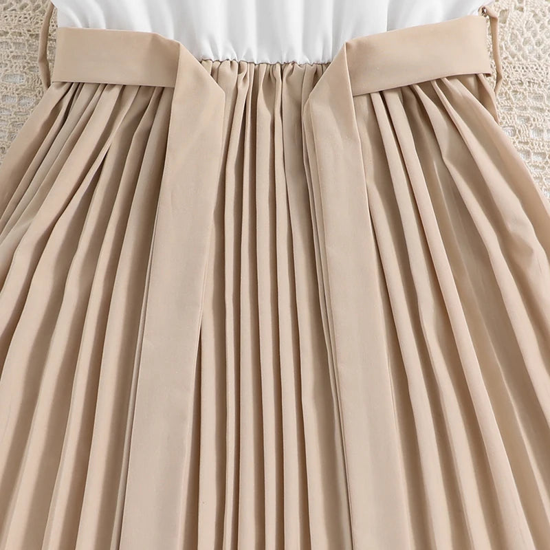 Ensemble chic jupe plissée – Style coréen (Fille)